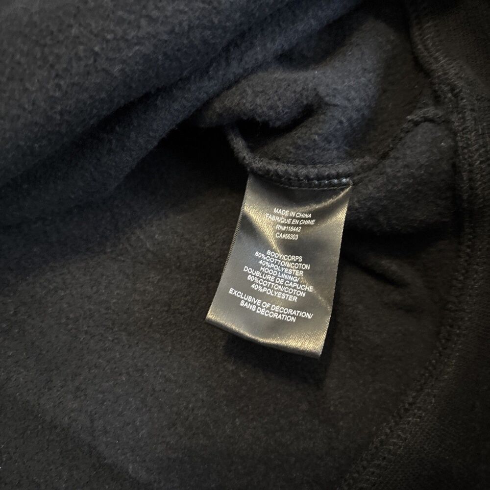 Vintage Lurking Class Full Zip Hoodie Men XL Flames + Skulls Black White - Picture 10 of 12